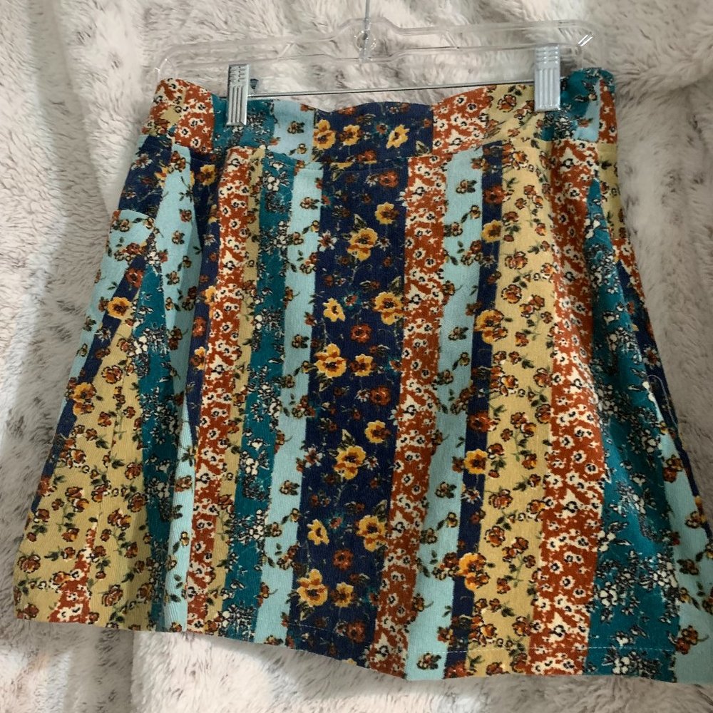 Floral Mini skirt